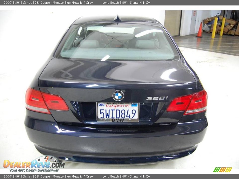 2007 BMW 3 Series 328i Coupe Monaco Blue Metallic / Grey Photo #7