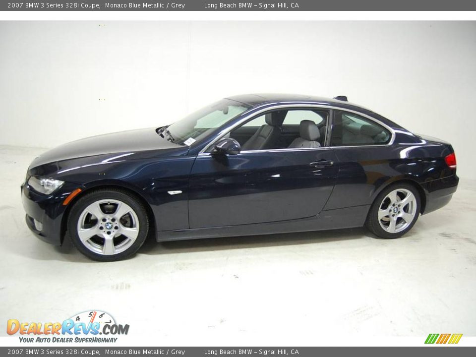2007 BMW 3 Series 328i Coupe Monaco Blue Metallic / Grey Photo #13