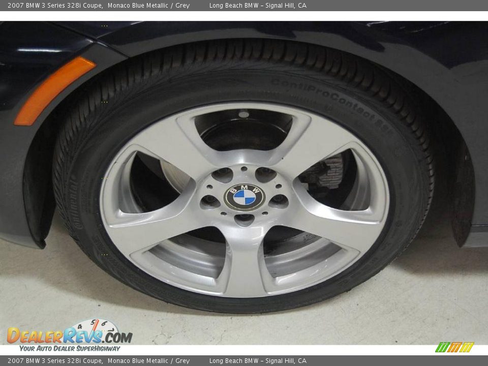 2007 BMW 3 Series 328i Coupe Monaco Blue Metallic / Grey Photo #14