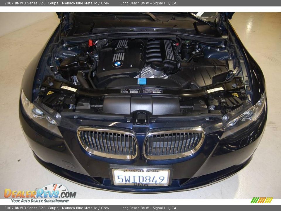 2007 BMW 3 Series 328i Coupe Monaco Blue Metallic / Grey Photo #16