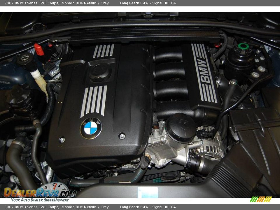 2007 BMW 3 Series 328i Coupe Monaco Blue Metallic / Grey Photo #17