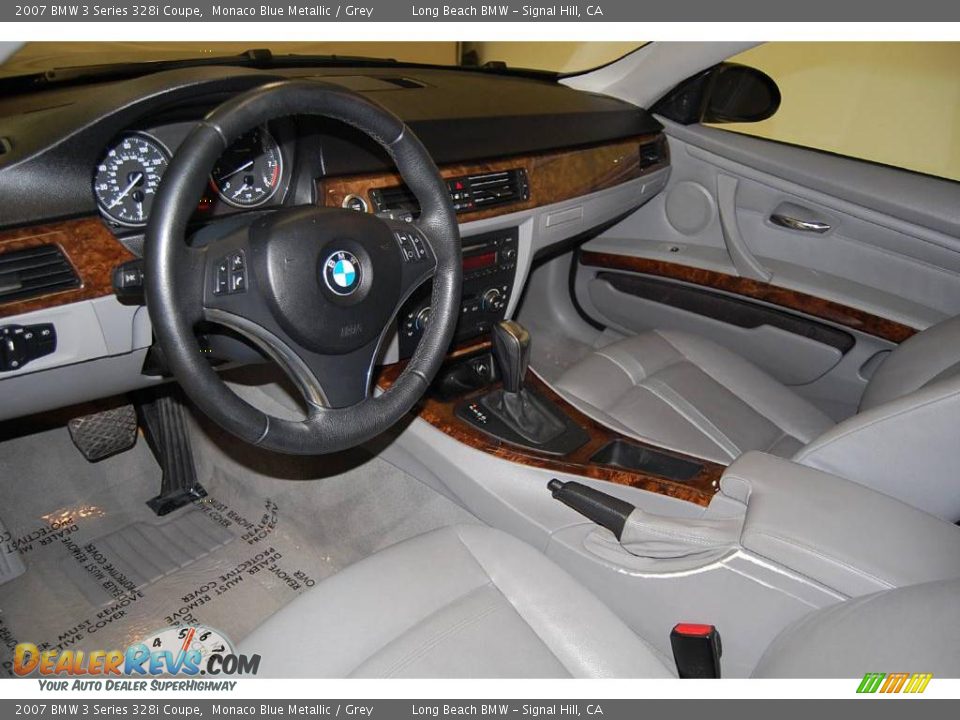 2007 BMW 3 Series 328i Coupe Monaco Blue Metallic / Grey Photo #18