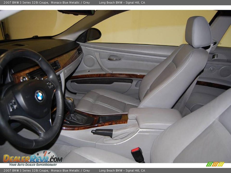 2007 BMW 3 Series 328i Coupe Monaco Blue Metallic / Grey Photo #19