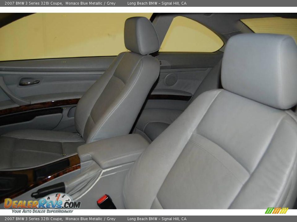 2007 BMW 3 Series 328i Coupe Monaco Blue Metallic / Grey Photo #20