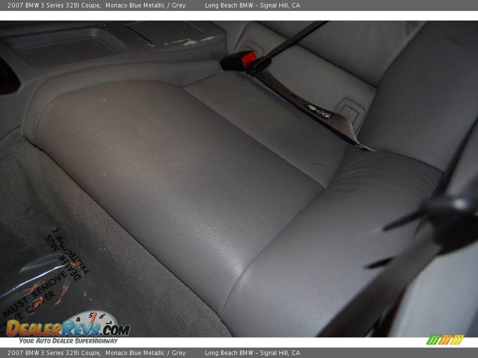 2007 BMW 3 Series 328i Coupe Monaco Blue Metallic / Grey Photo #26