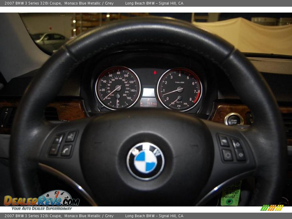 2007 BMW 3 Series 328i Coupe Monaco Blue Metallic / Grey Photo #30
