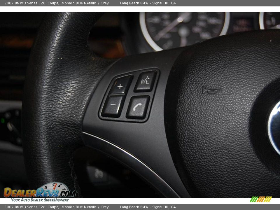 2007 BMW 3 Series 328i Coupe Monaco Blue Metallic / Grey Photo #35