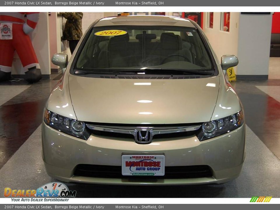 2007 Honda Civic LX Sedan Borrego Beige Metallic / Ivory Photo #10