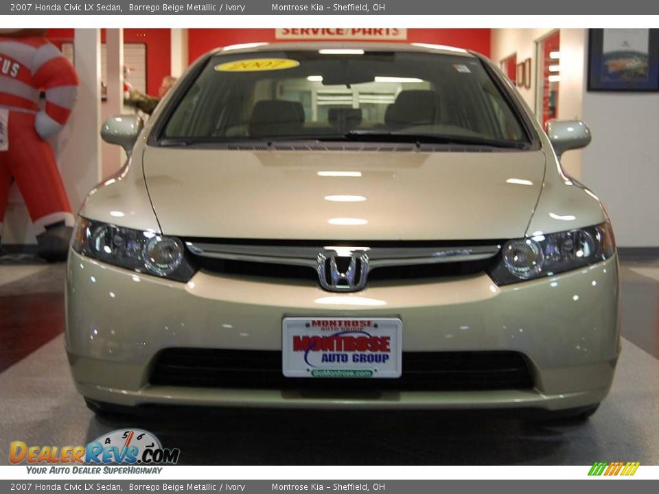 2007 Honda Civic LX Sedan Borrego Beige Metallic / Ivory Photo #11