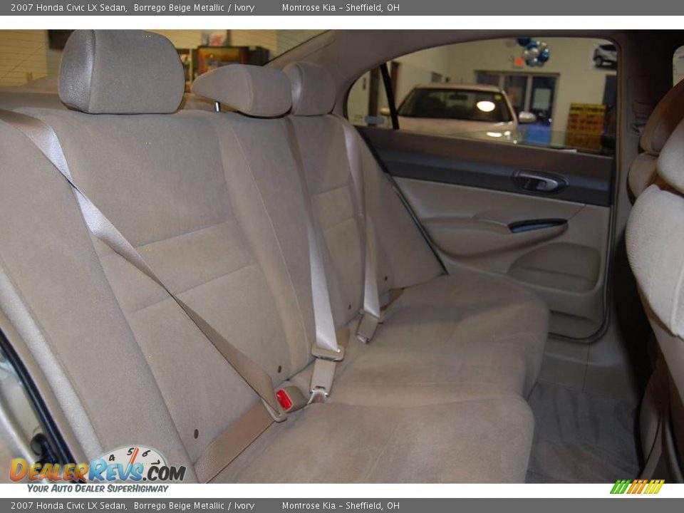 2007 Honda Civic LX Sedan Borrego Beige Metallic / Ivory Photo #18