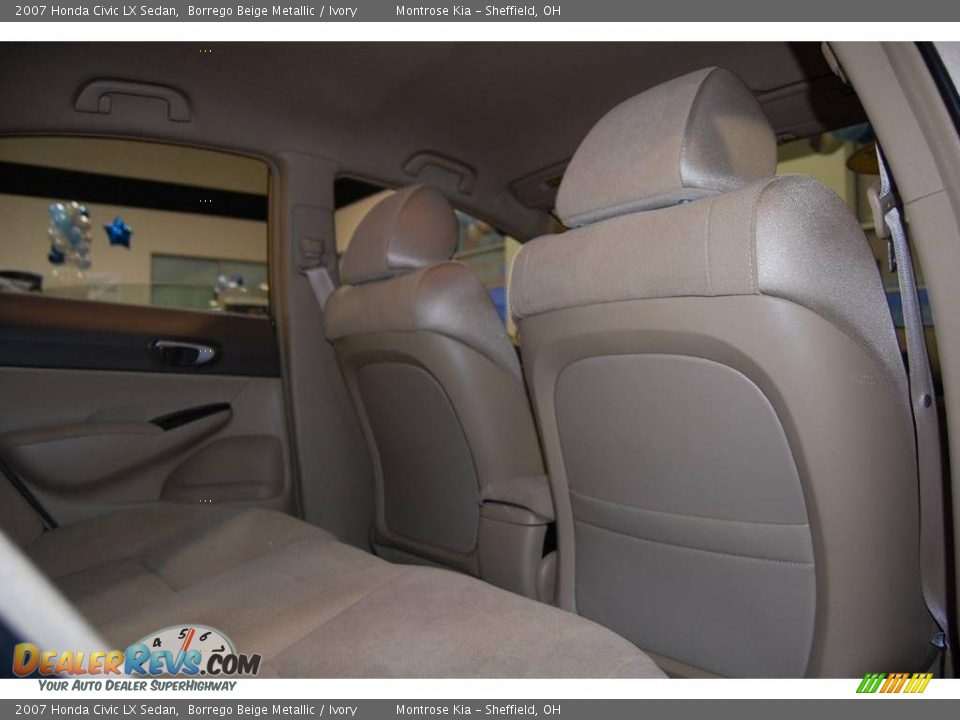 2007 Honda Civic LX Sedan Borrego Beige Metallic / Ivory Photo #19