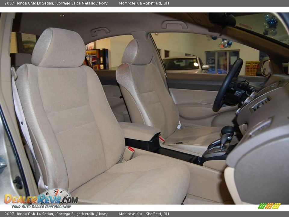 2007 Honda Civic LX Sedan Borrego Beige Metallic / Ivory Photo #20