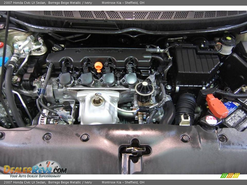2007 Honda Civic LX Sedan Borrego Beige Metallic / Ivory Photo #21