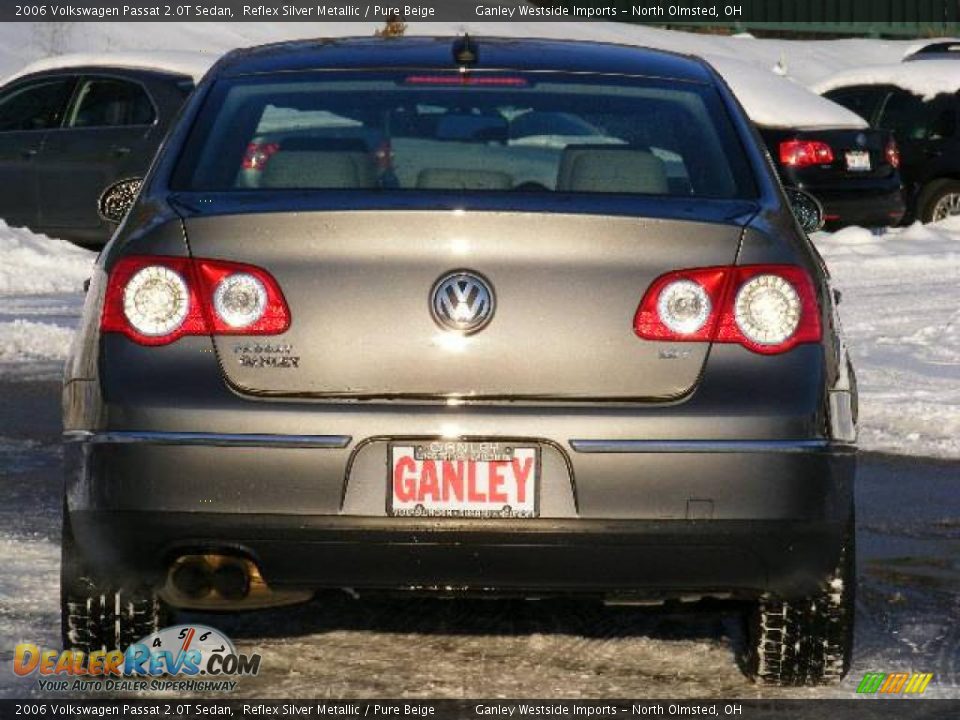 2006 Volkswagen Passat 2.0T Sedan Reflex Silver Metallic / Pure Beige Photo #4