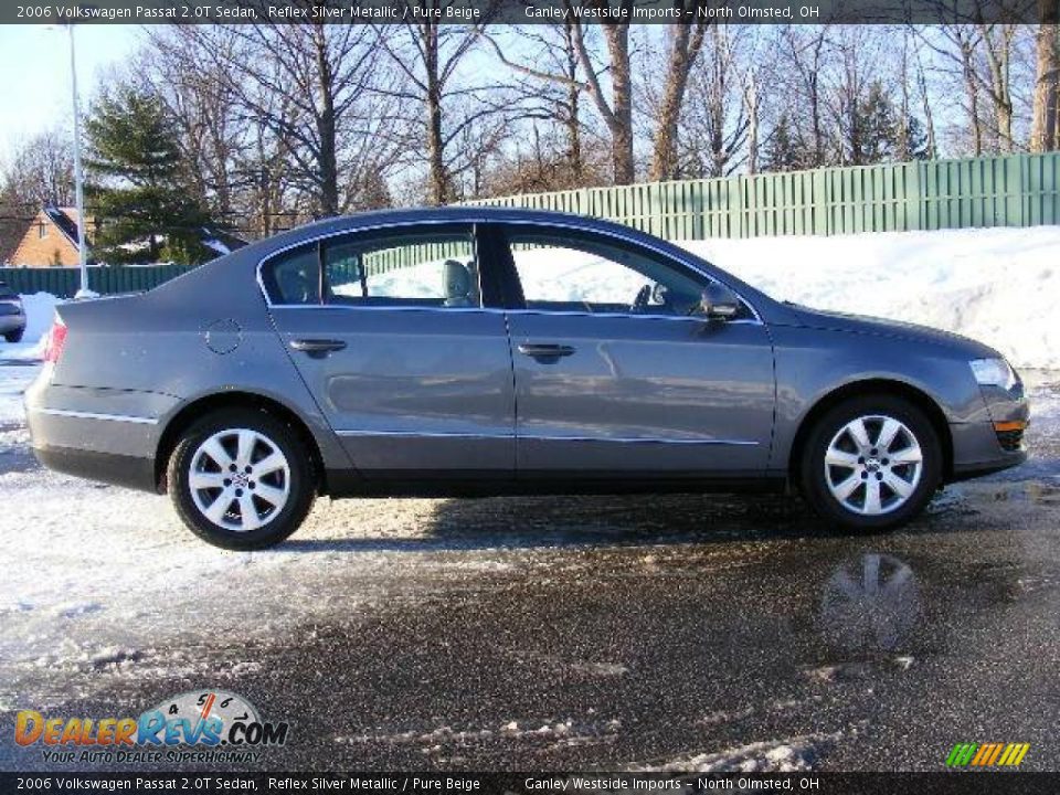 2006 Volkswagen Passat 2.0T Sedan Reflex Silver Metallic / Pure Beige Photo #6