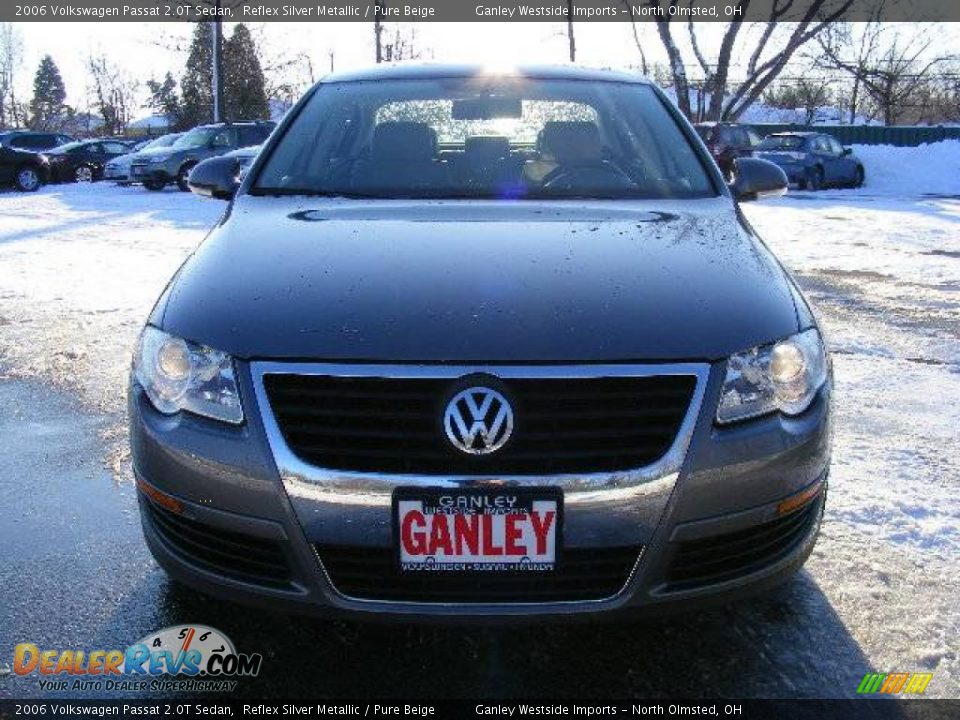 2006 Volkswagen Passat 2.0T Sedan Reflex Silver Metallic / Pure Beige Photo #8