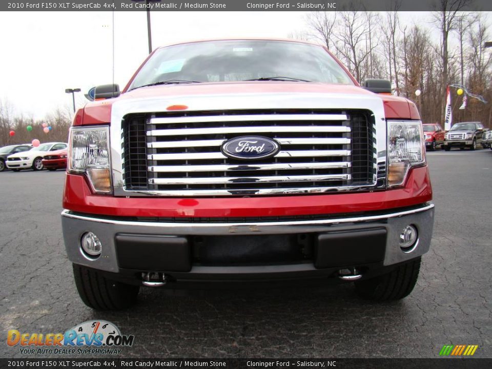 2010 Ford F150 XLT SuperCab 4x4 Red Candy Metallic / Medium Stone Photo #7