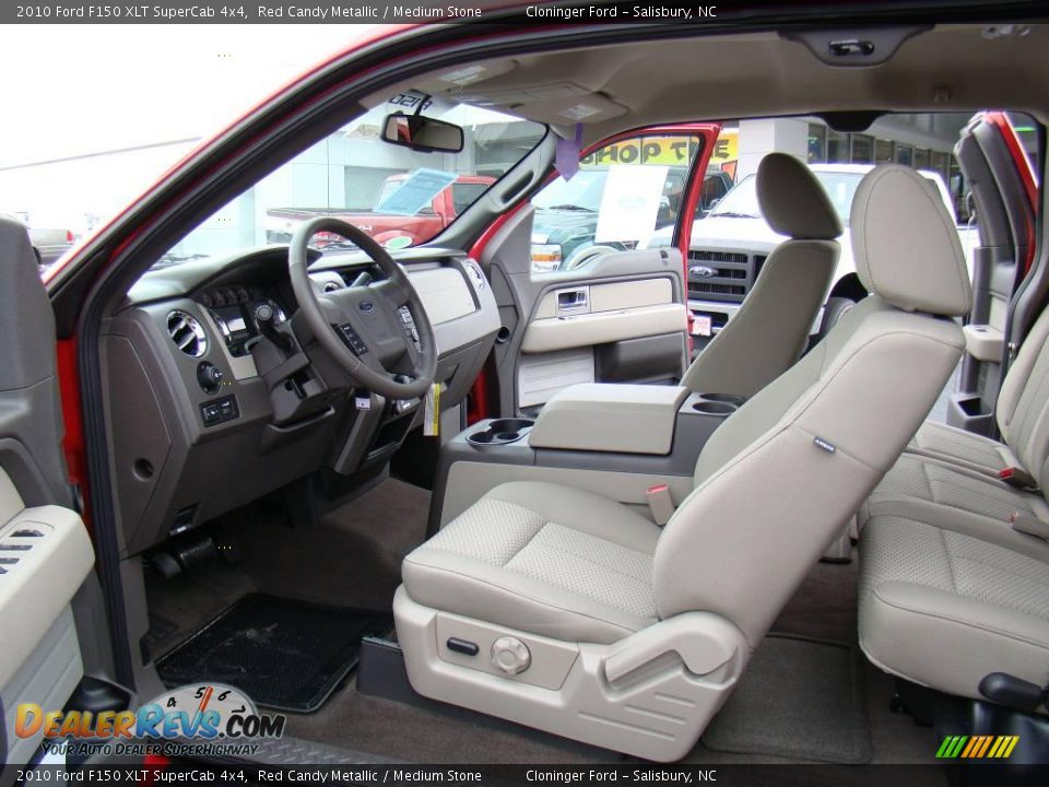 2010 Ford F150 XLT SuperCab 4x4 Red Candy Metallic / Medium Stone Photo #8