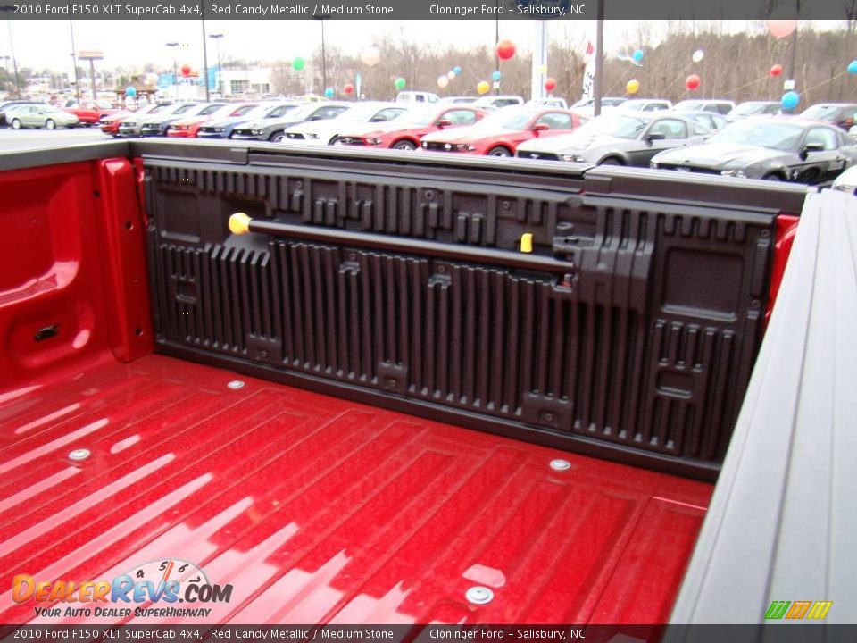 2010 Ford F150 XLT SuperCab 4x4 Red Candy Metallic / Medium Stone Photo #10