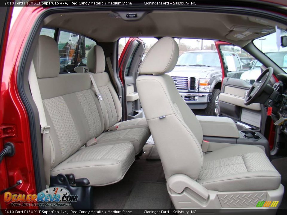 2010 Ford F150 XLT SuperCab 4x4 Red Candy Metallic / Medium Stone Photo #12