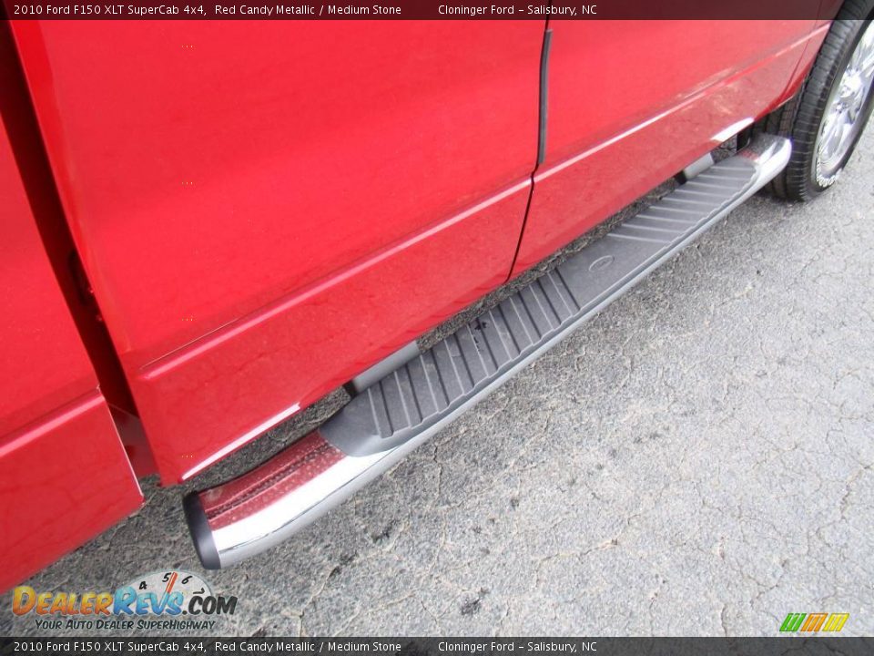 2010 Ford F150 XLT SuperCab 4x4 Red Candy Metallic / Medium Stone Photo #15
