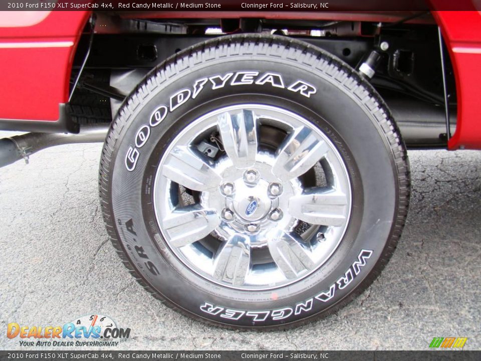 2010 Ford F150 XLT SuperCab 4x4 Red Candy Metallic / Medium Stone Photo #16