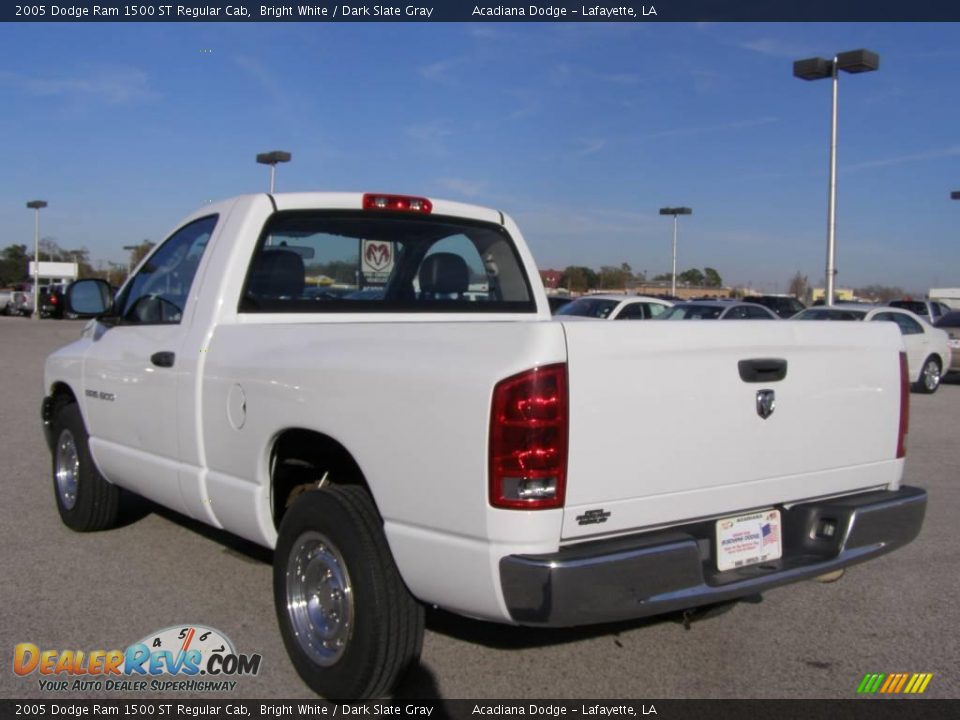 2005 Dodge Ram 1500 ST Regular Cab Bright White / Dark Slate Gray Photo #5