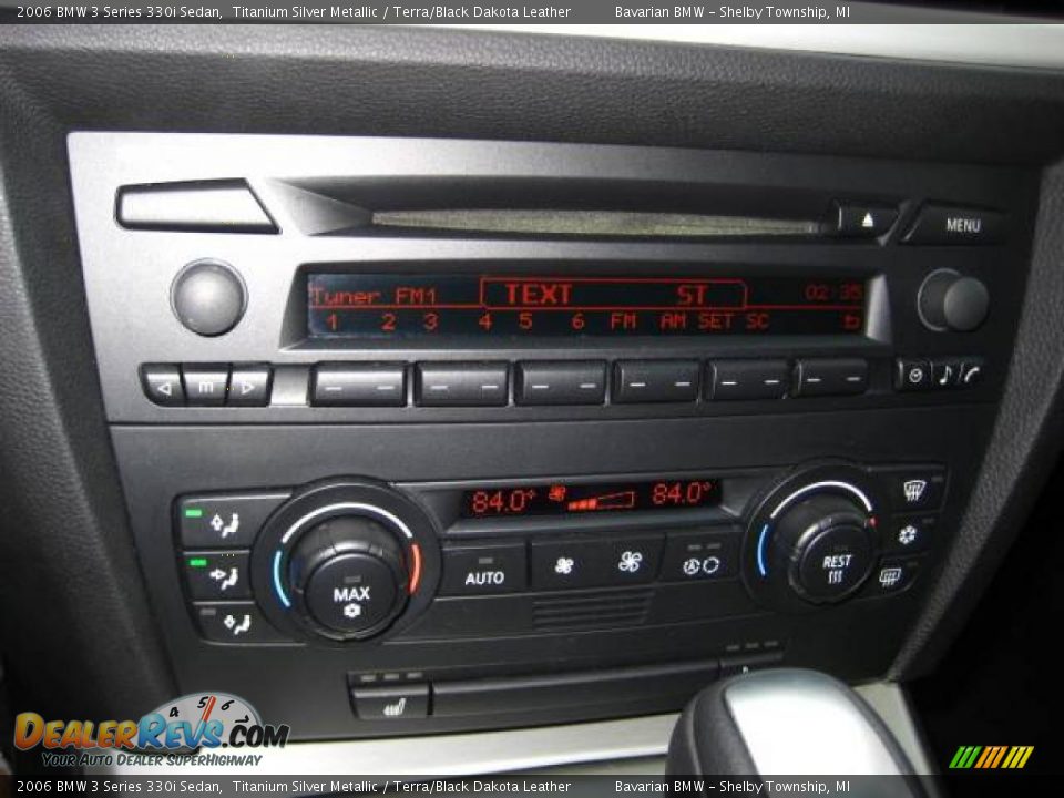 2006 BMW 3 Series 330i Sedan Titanium Silver Metallic / Terra/Black Dakota Leather Photo #18