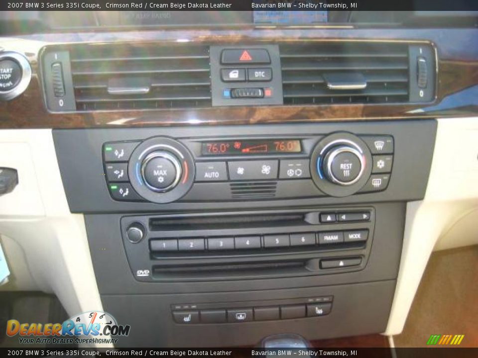 2007 BMW 3 Series 335i Coupe Crimson Red / Cream Beige Dakota Leather Photo #19