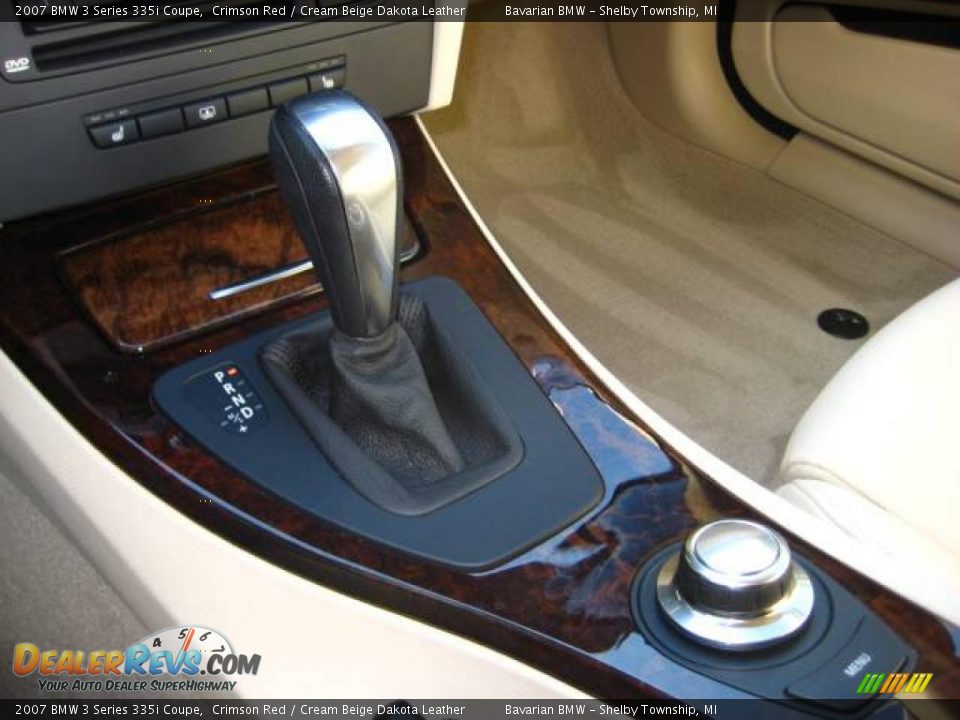 2007 BMW 3 Series 335i Coupe Crimson Red / Cream Beige Dakota Leather Photo #20