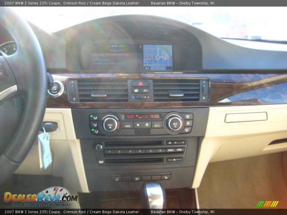 2007 BMW 3 Series 335i Coupe Crimson Red / Cream Beige Dakota Leather Photo #22