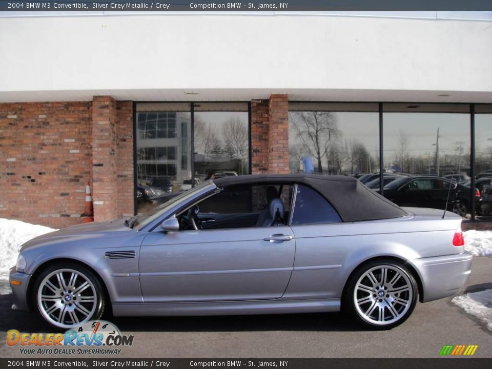 2004 BMW M3 Convertible Silver Grey Metallic / Grey Photo #3