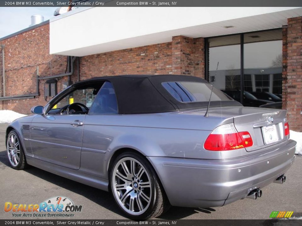 2004 BMW M3 Convertible Silver Grey Metallic / Grey Photo #4