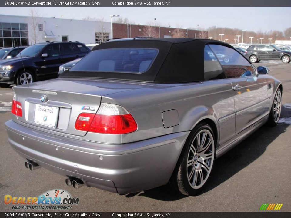 2004 BMW M3 Convertible Silver Grey Metallic / Grey Photo #6