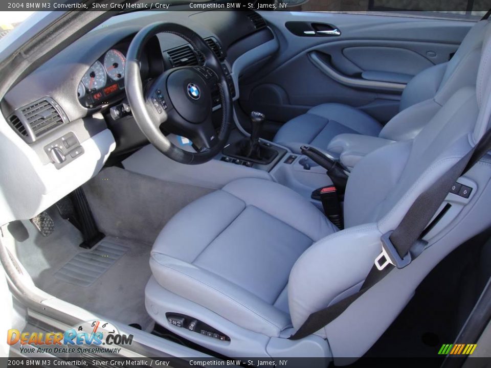 2004 BMW M3 Convertible Silver Grey Metallic / Grey Photo #10