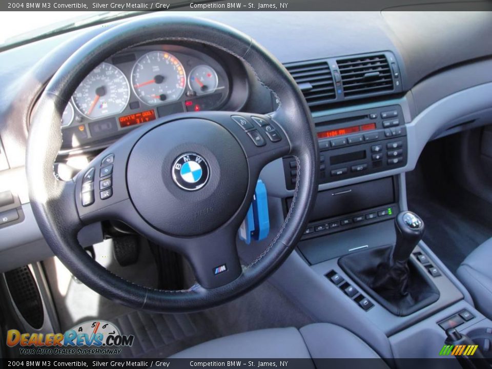 2004 BMW M3 Convertible Silver Grey Metallic / Grey Photo #11