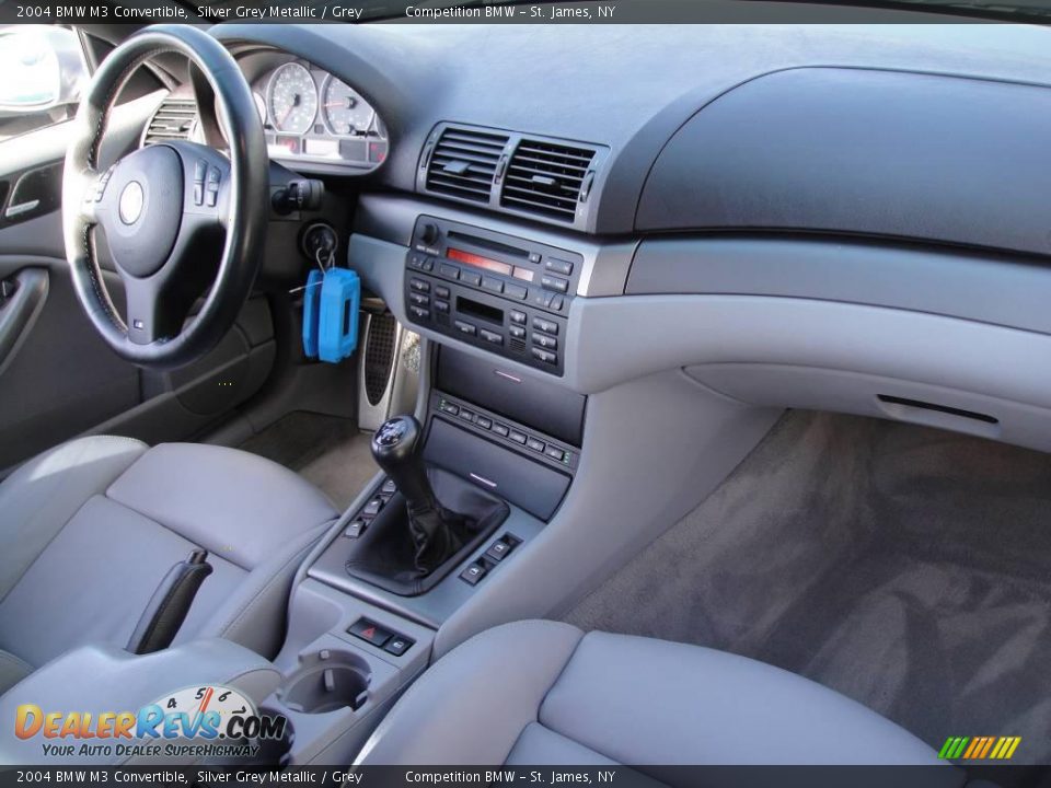 2004 BMW M3 Convertible Silver Grey Metallic / Grey Photo #14