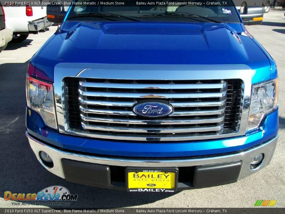 2010 Ford F150 XLT SuperCrew Blue Flame Metallic / Medium Stone Photo #1