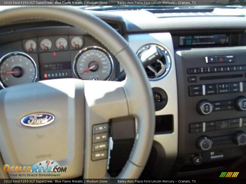 2010 Ford F150 XLT SuperCrew Blue Flame Metallic / Medium Stone Photo #3