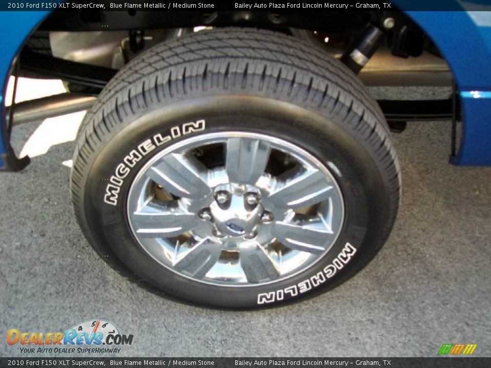 2010 Ford F150 XLT SuperCrew Blue Flame Metallic / Medium Stone Photo #7