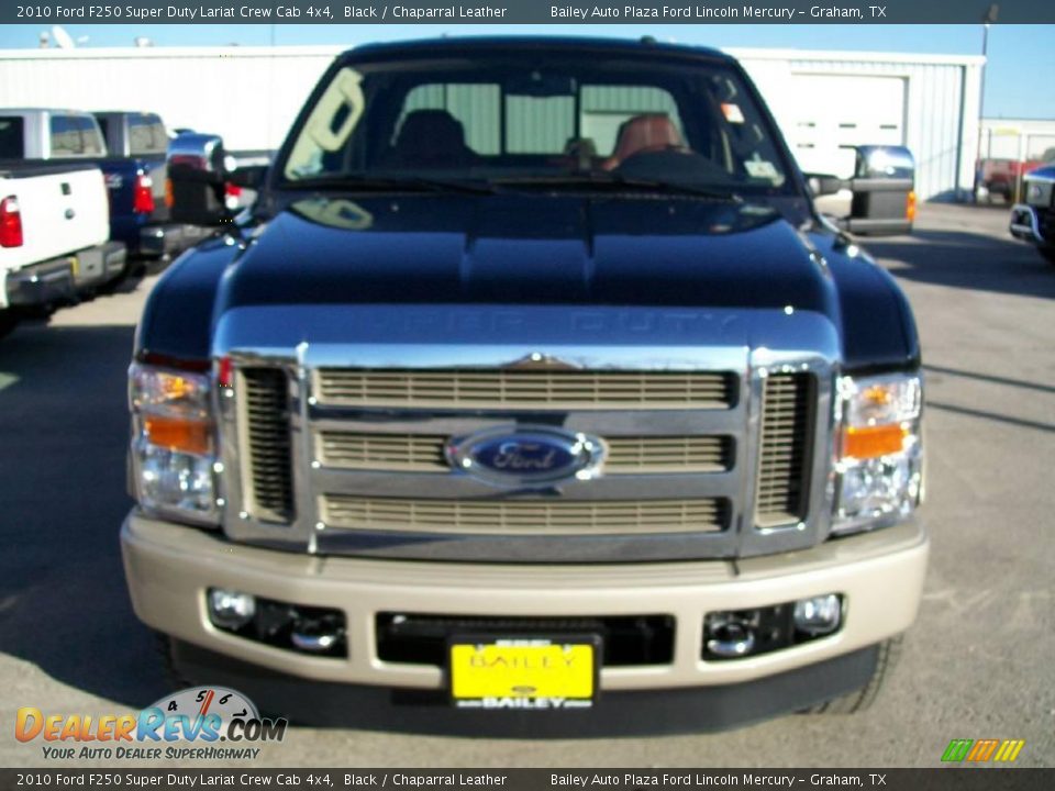 2010 Ford F250 Super Duty Lariat Crew Cab 4x4 Black / Chaparral Leather Photo #1