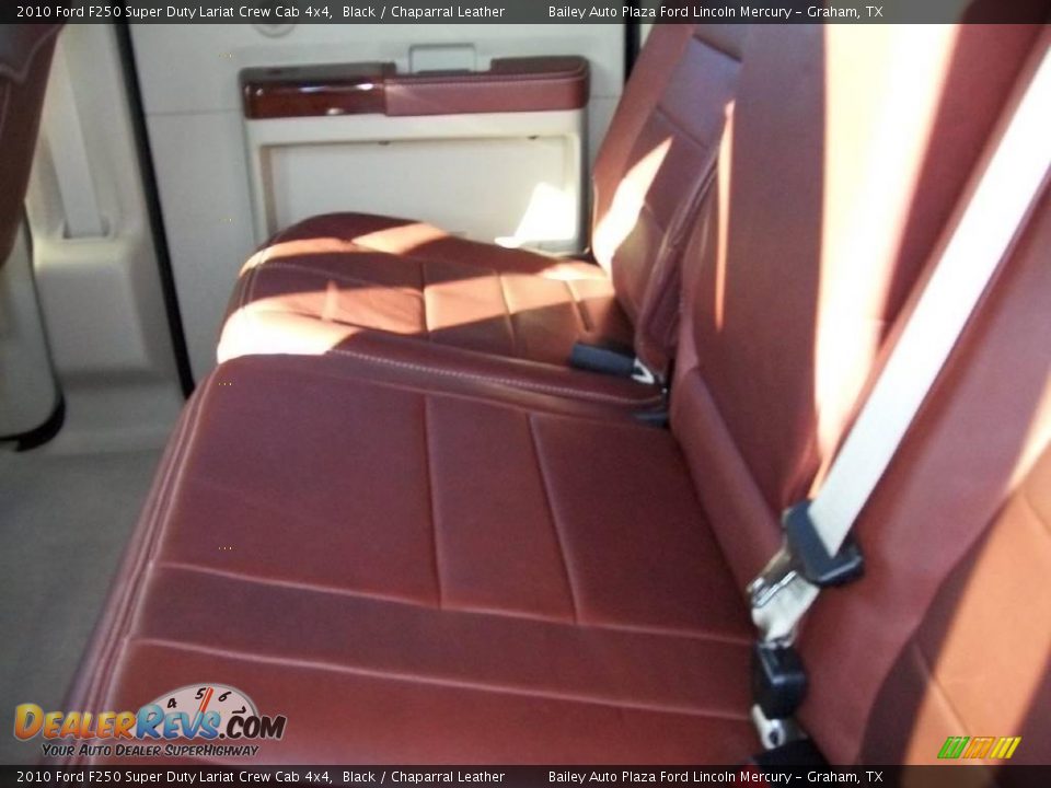 2010 Ford F250 Super Duty Lariat Crew Cab 4x4 Black / Chaparral Leather Photo #4
