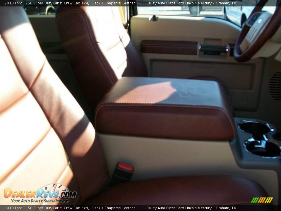 2010 Ford F250 Super Duty Lariat Crew Cab 4x4 Black / Chaparral Leather Photo #6