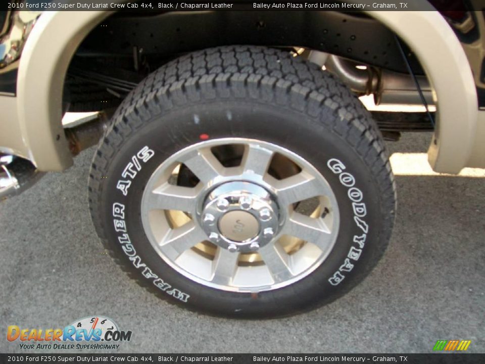 2010 Ford F250 Super Duty Lariat Crew Cab 4x4 Black / Chaparral Leather Photo #7