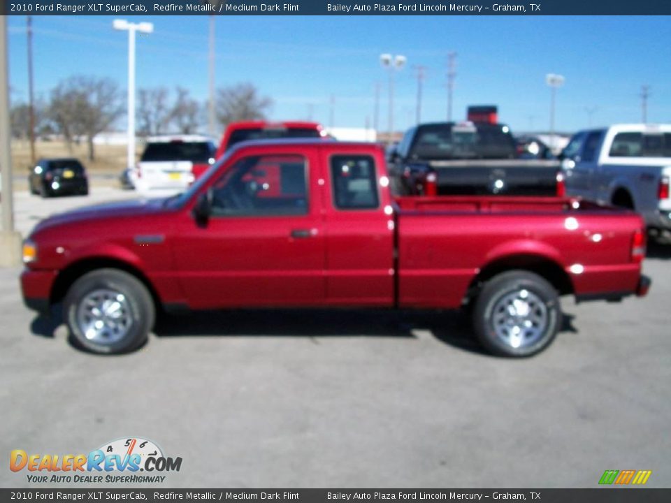 2010 Ford Ranger XLT SuperCab Redfire Metallic / Medium Dark Flint Photo #2