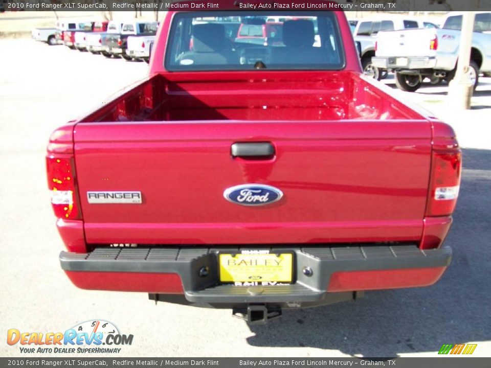 2010 Ford Ranger XLT SuperCab Redfire Metallic / Medium Dark Flint Photo #4