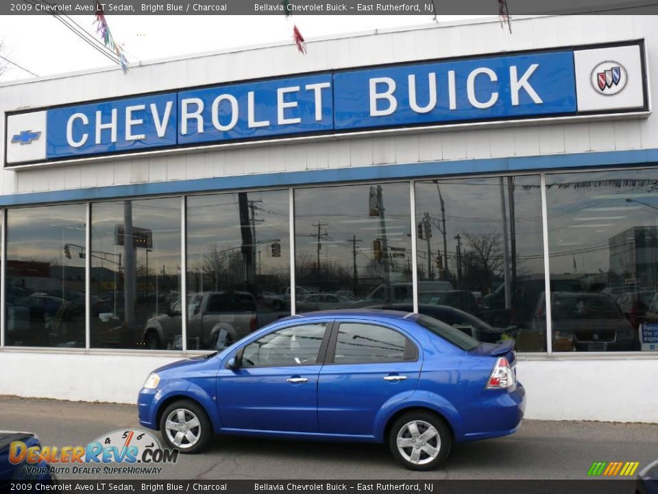 2009 Chevrolet Aveo LT Sedan Bright Blue / Charcoal Photo #1