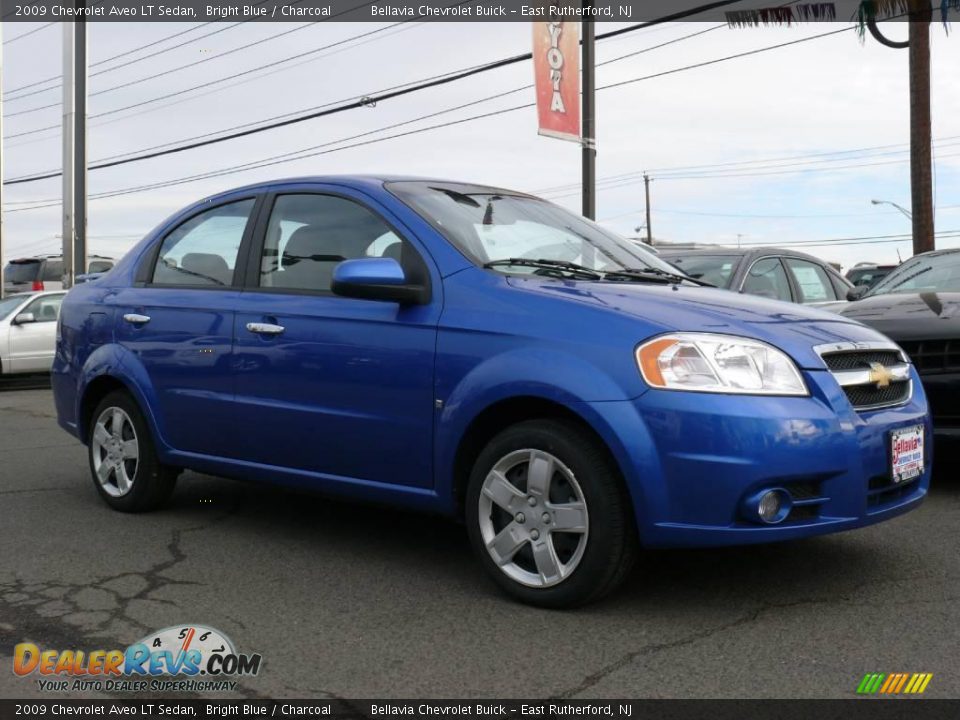 2009 Chevrolet Aveo LT Sedan Bright Blue / Charcoal Photo #3