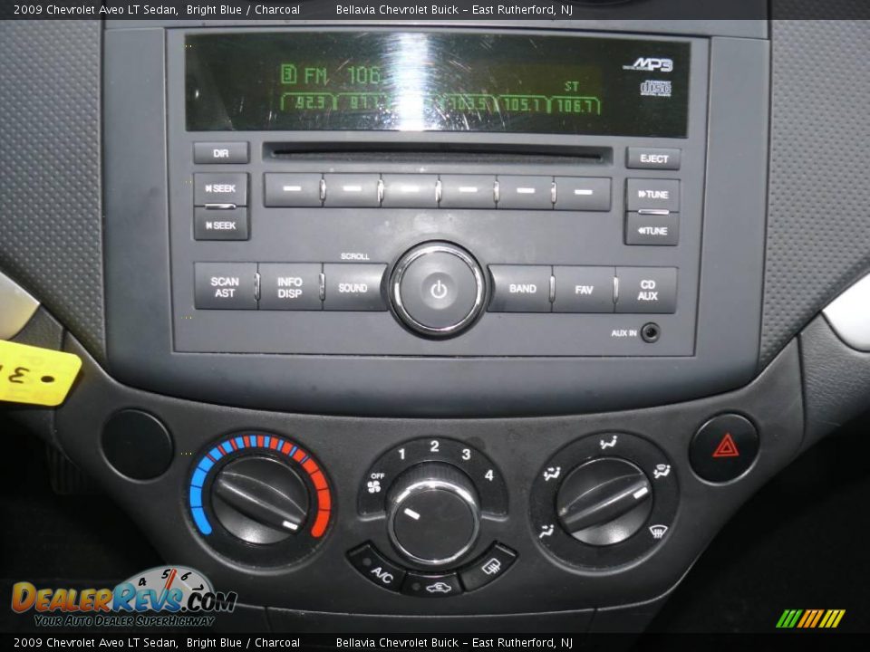 2009 Chevrolet Aveo LT Sedan Bright Blue / Charcoal Photo #10