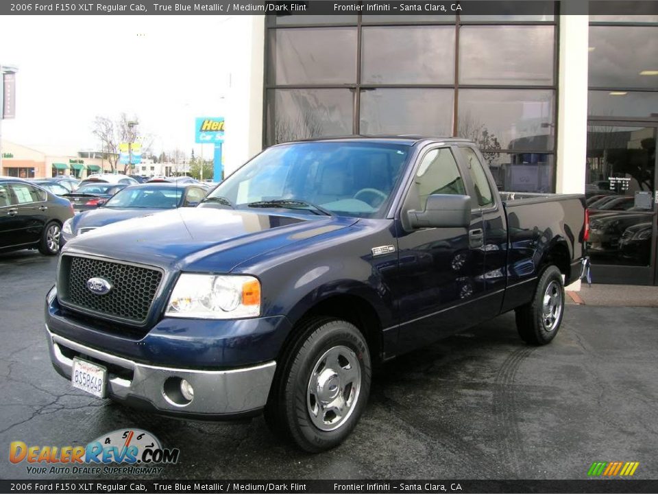 2006 Ford F150 XLT Regular Cab True Blue Metallic / Medium/Dark Flint Photo #1